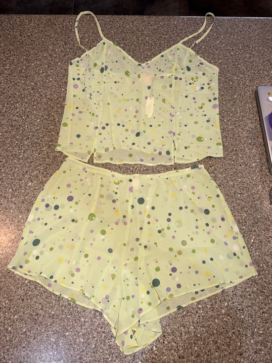 Victoria's Secret Other - Y2k 2000 New old stock Victorias secret Sheer Polka Dot Cami & Shorts Sleep Set